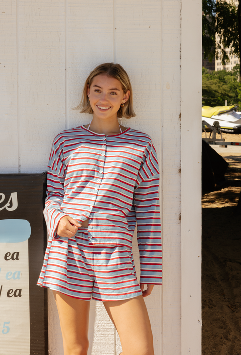 Shoreline Striped Cardigan