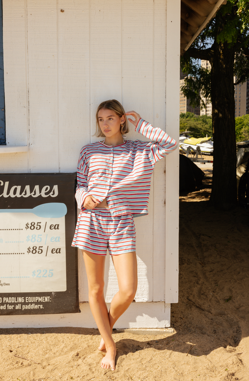Shoreline Striped Cardigan