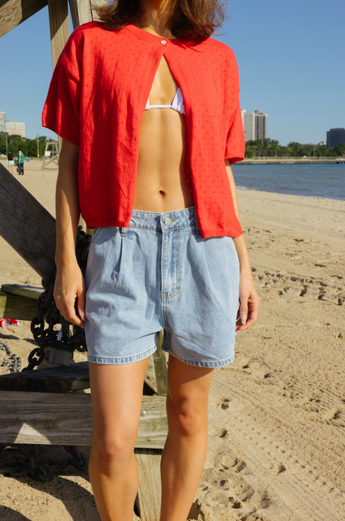 Sunny Days Cardigan // Red