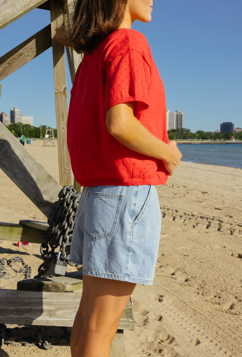 Sunny Days Cardigan // Red