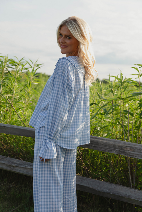 Bea Gingham Top // Skies