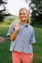 Lake Day Denim Top