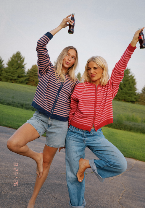 Club Cutie Zip-Up // Cherry