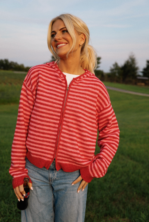 Club Cutie Zip-Up // Cherry