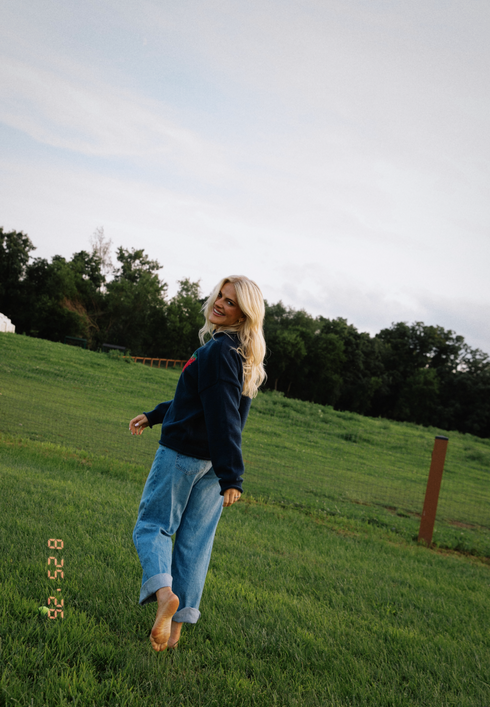 August Sweater // Navy *PREORDER 9/12*