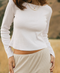 Honey Pointelle Top // White *RESTOCKED*