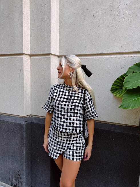 Bow & Pearl Set// Black