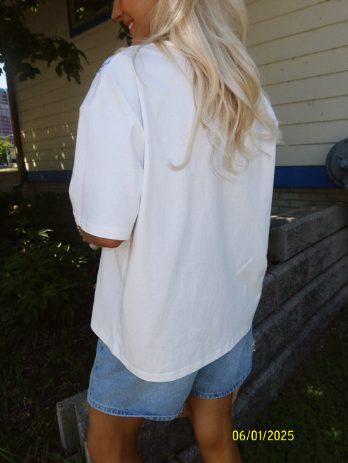 Bikini Babe Tee // Blue Gingham