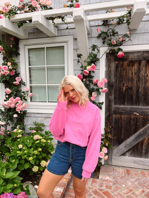 Mali-boo Babe Pullover// Pink