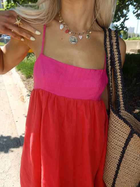 Fun in the Sun Dress // Red + Pink