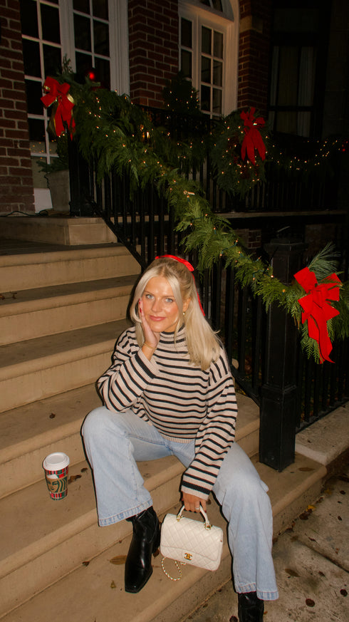 Hype Girl Striped Sweater