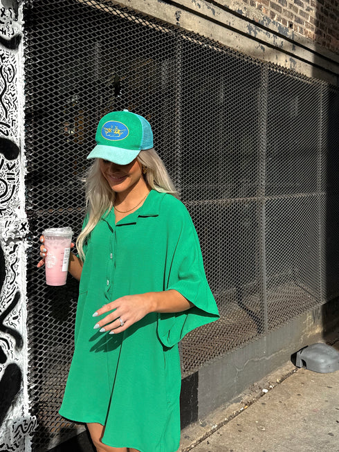 Makin' Mems Romper // Kelly Green