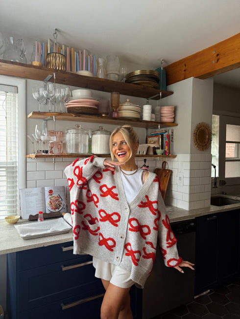 Holiday Bowmance Cardigan