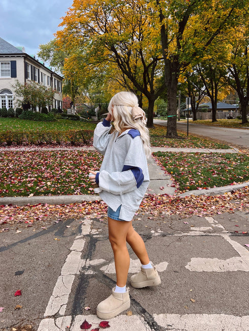 Lazy Days Pullover // Navy *RESTOCKED*