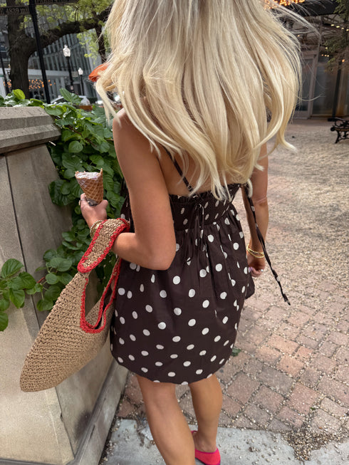 Dot Dress // Chocolate