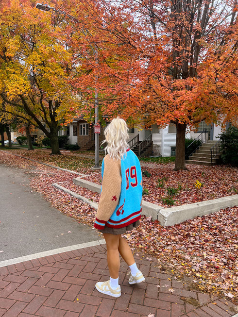 End Game Knit Jacket// Aquamarine