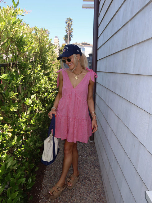 Flirty Fourth Dress // Red Gingham