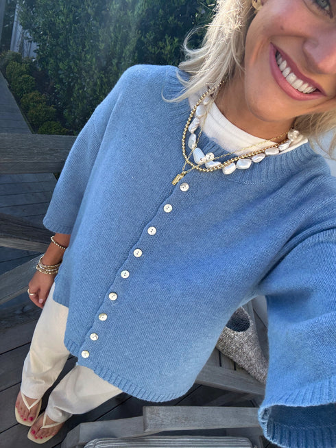 Coastal Cardigan // Ocean Blue