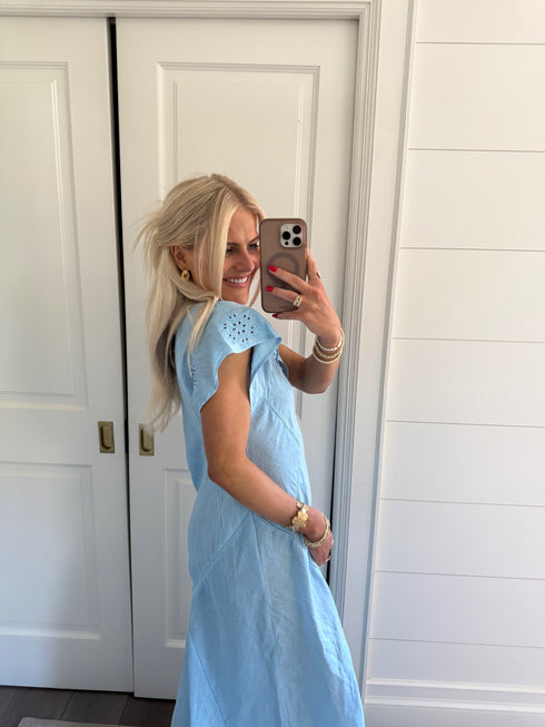 Clambake Linen Dress // Ocean