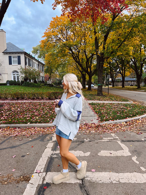 Lazy Days Pullover // Navy *RESTOCKED*