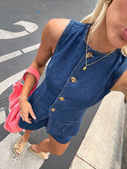 Beachtown Girl Top // Denim