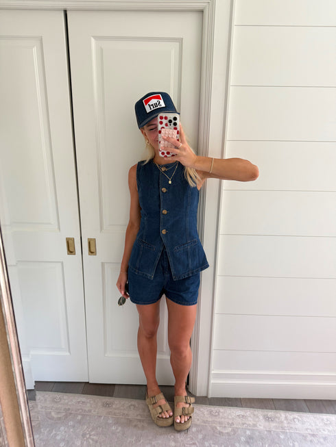 Beachtown Girl Top // Denim