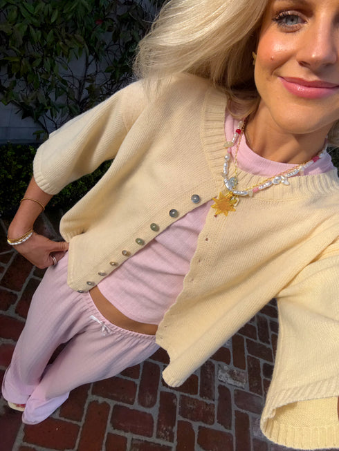 Coastal Cardigan // Butter Yellow