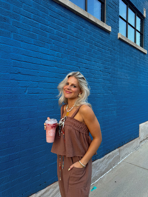 Picnic Princess Pant// Brown