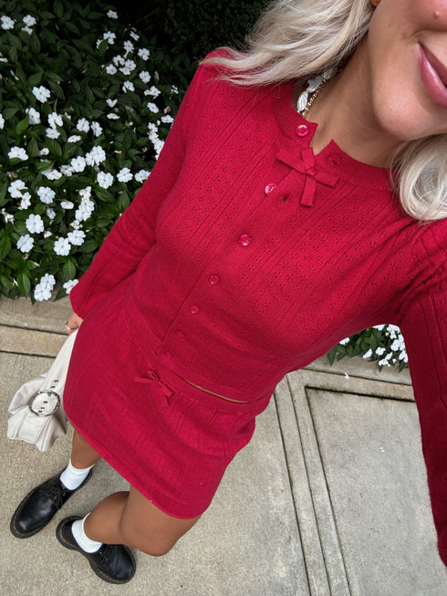 Cherry Girl Knit Set