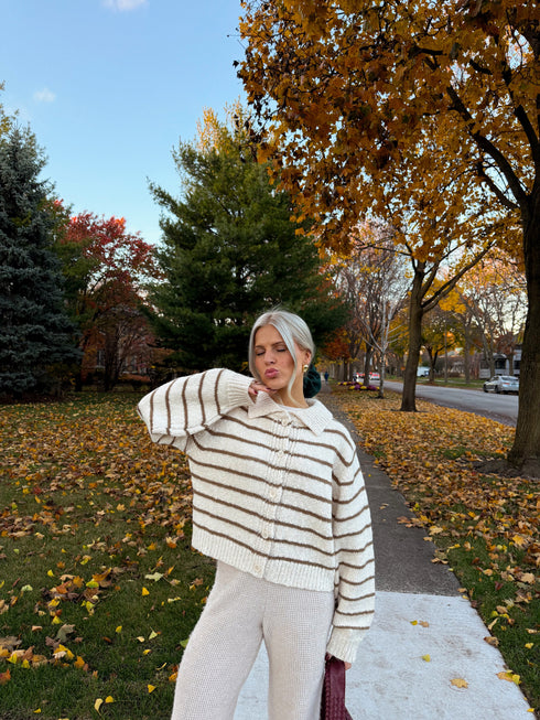 Easy Street Striped Cardigan *RESTOCKED*