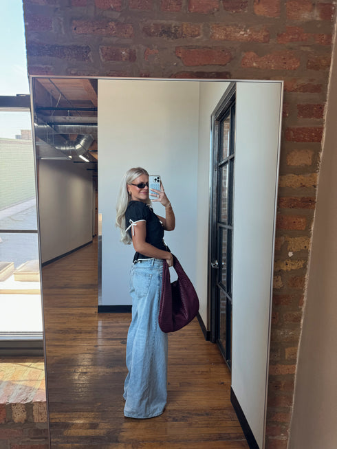 Tea Time Bow Top // Black