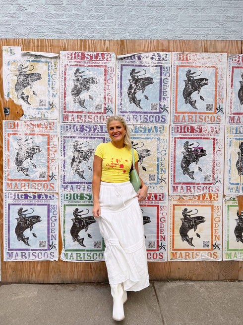 Space Cowboy Baby Tee // Yellow