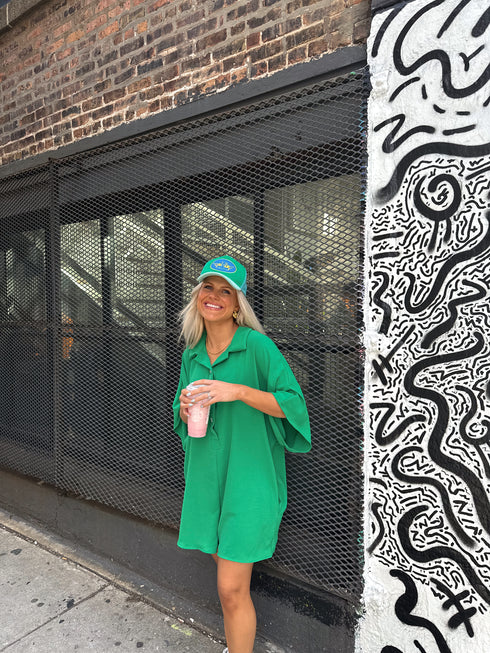 Makin' Mems Romper // Kelly Green