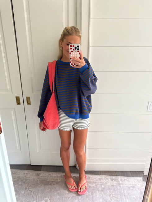 Drive Slow Striped Pullover