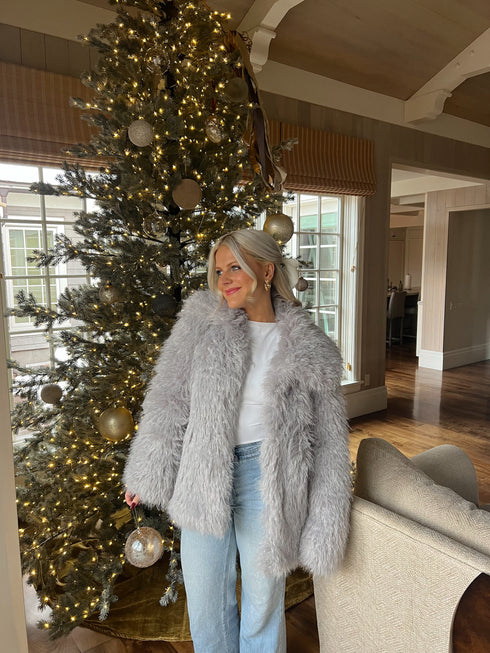 Snow Bunny Coat// Grey