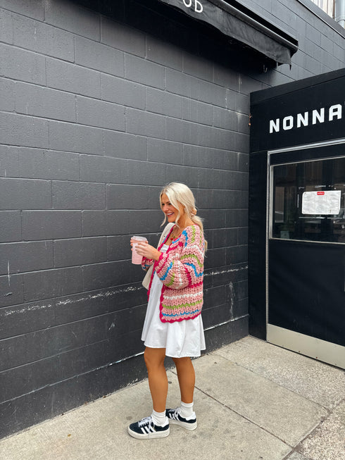 Colorful Cutie Striped Cardigan