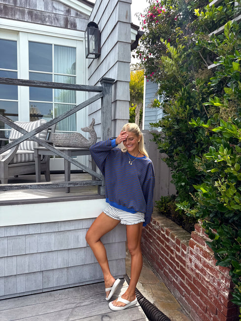 Drive Slow Striped Pullover