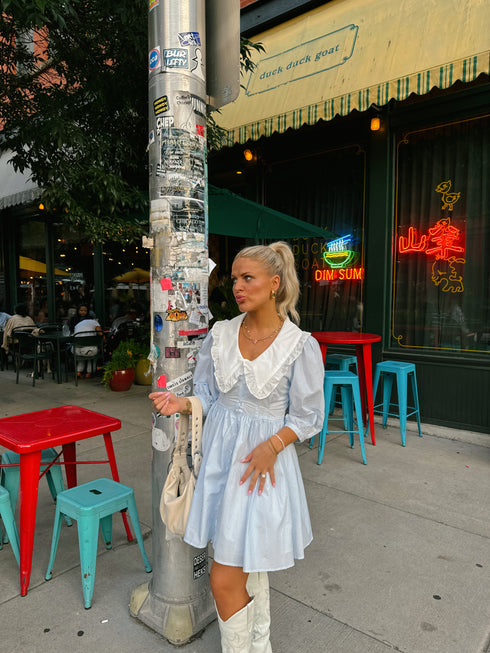 Cape Cod Dress// Blue Stripe