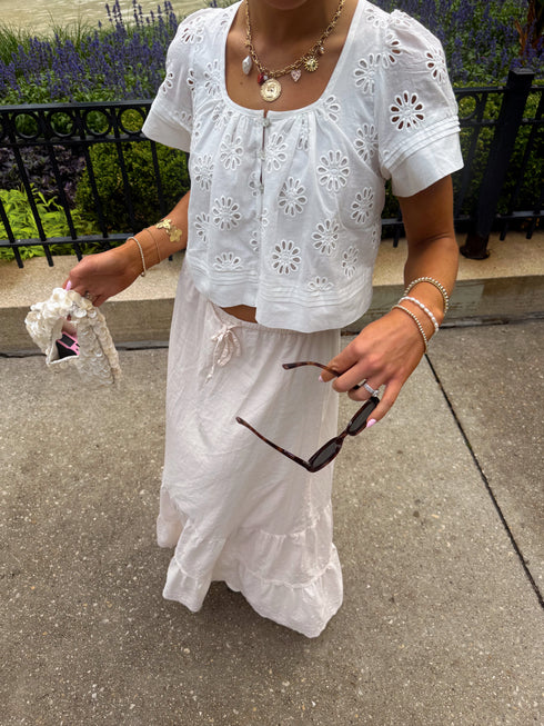 Morning Market Top // White