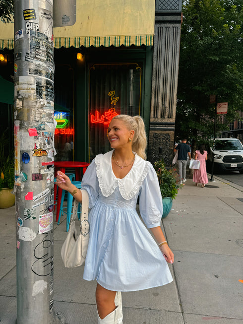 Cape Cod Dress// Blue Stripe