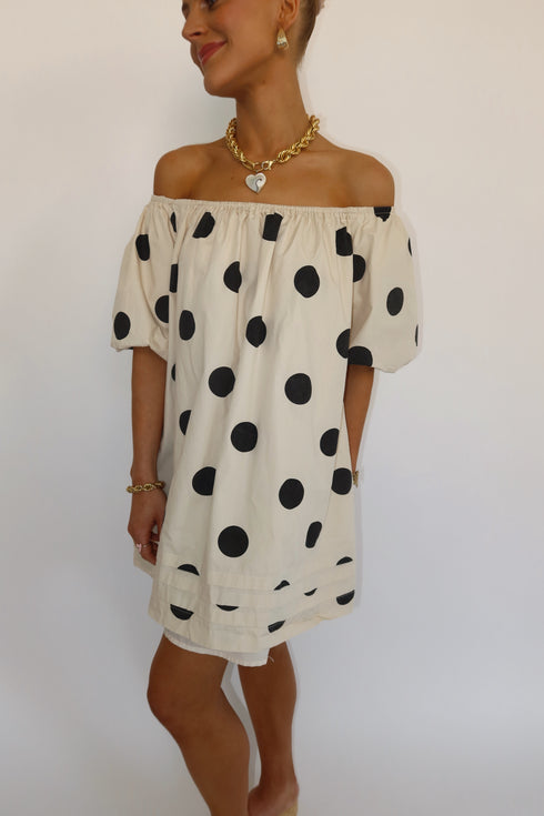 Flirt Back Dot Dress *RESTOCKED*
