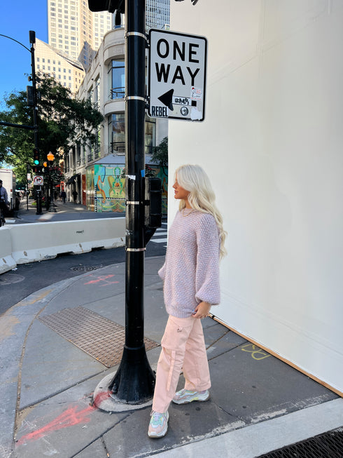 The Izzie Cargo Pant // Pink