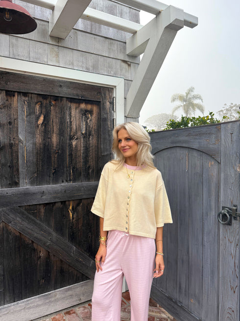 Coastal Cardigan // Butter Yellow