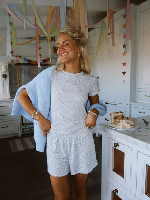 Bloom Tee // Grey Pointelle