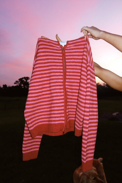 Club Cutie Zip-Up // Cherry