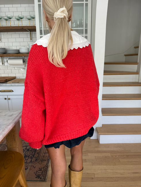 Cottage Cardigan // Apple *RESTOCKED*