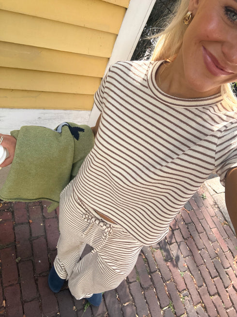 Nantucket Striped Tee // Driftwood