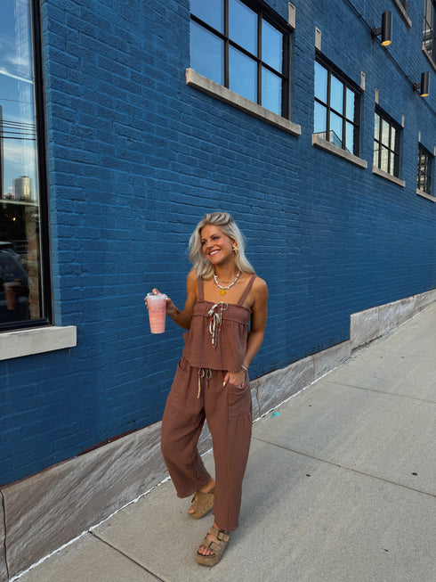 Picnic Princess Pant// Brown