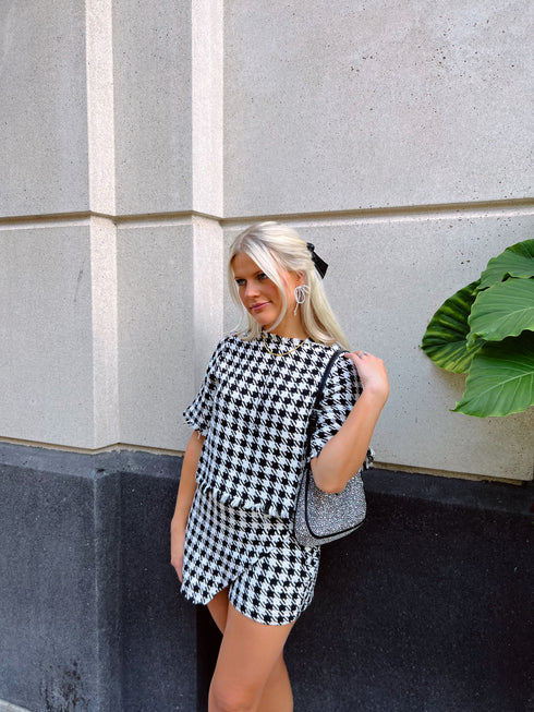 Bow & Pearl Set// Black