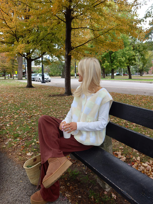Market Mornings Vest // Cloud